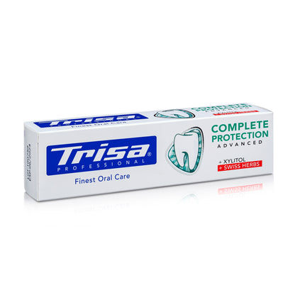 TRISA Complete Protection Swiss Herbs zobu pasta 75 ml in oriģinālajā iepakojumā. Made in Switzerland